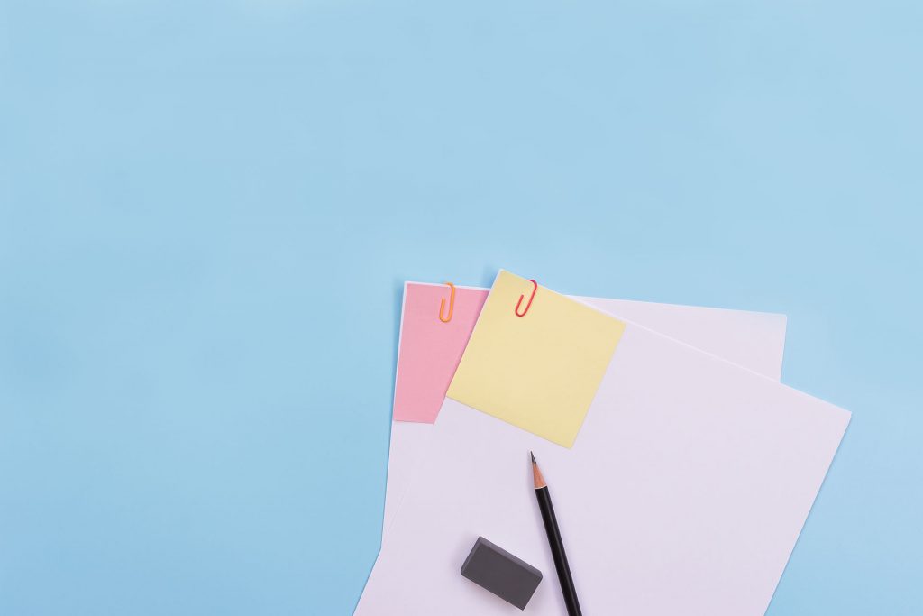 papier_bleistift_postit_radiergummi